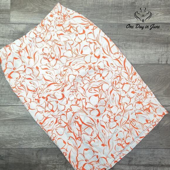 Rafaella Pull ON Linen Skirt Size L - Picture 5 of 5